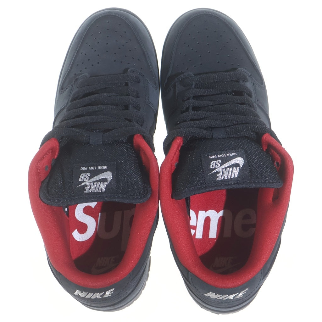 NIKE SB(ナイキエスビー) 25AW ×SUPREME DUNK LOW シュプリーム ダンク ローカットスニーカー US9.5/27.5cm ブラック HQ8487-001