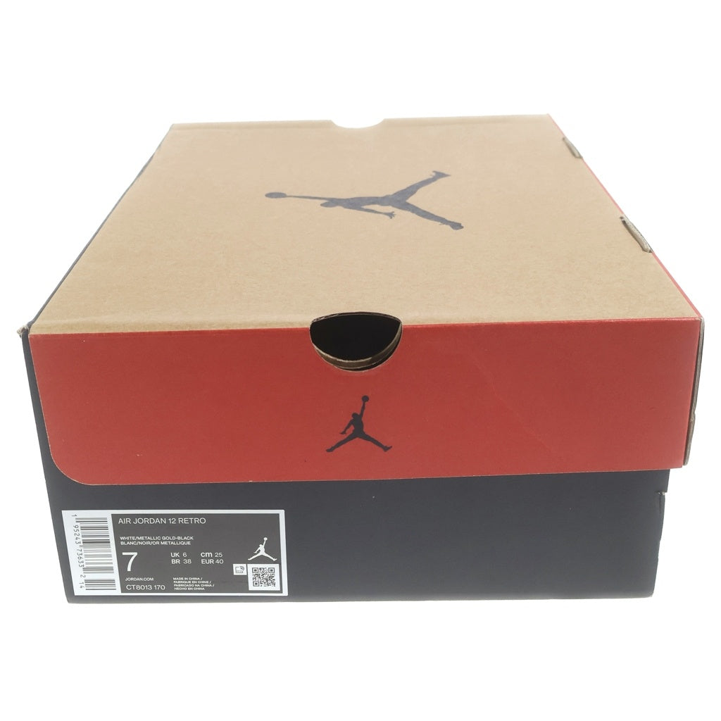 NIKE(ナイキ) AIR JORDAN 12 ROYALTY エアジョーダン12 ロイヤリティ ハイカットスニーカー US7/25cm ホワイト/ブラック CT8013-170 レディース