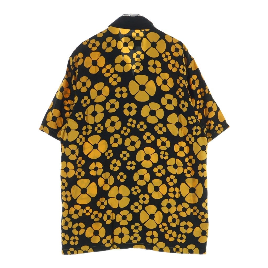 MARNI(マルニ) ×CARHARTT S/S MASTER SHIRT カーハート マスター レーヨン 総柄 半袖シャツ イエロー I031296