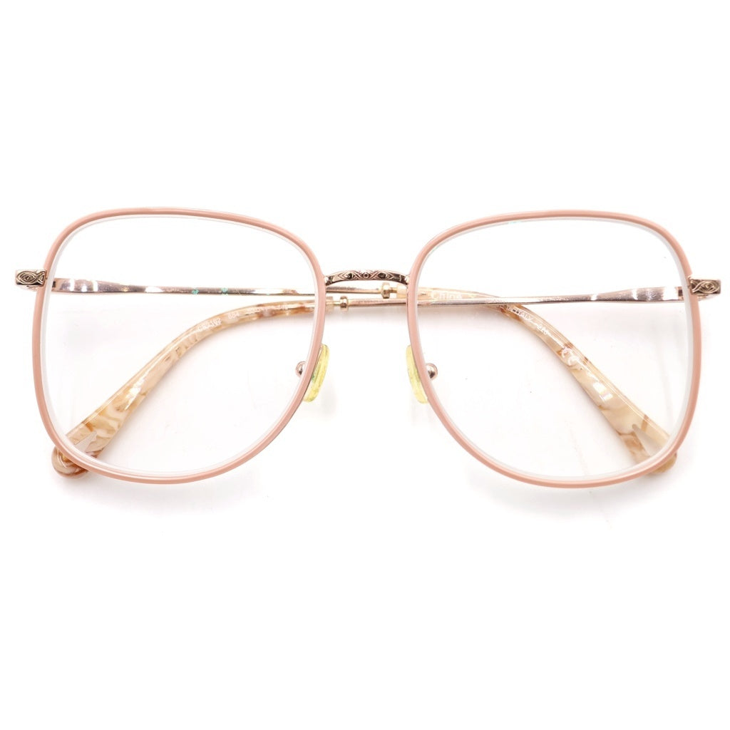 Chloe(クロエ) ウェリントン ジオメトリックフレーム 眼鏡 レディース ピンク CE2162 884