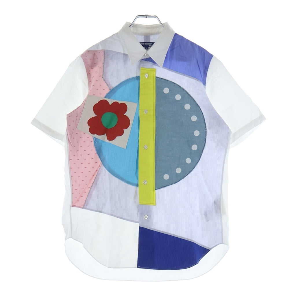 JUNYA WATANABE COMME des GARCONS(ジュンヤワタナベ コムデギャルソン) 16SS AD2015 パッチワーク コットン 半袖シャツ マルチカラー WQ-B015