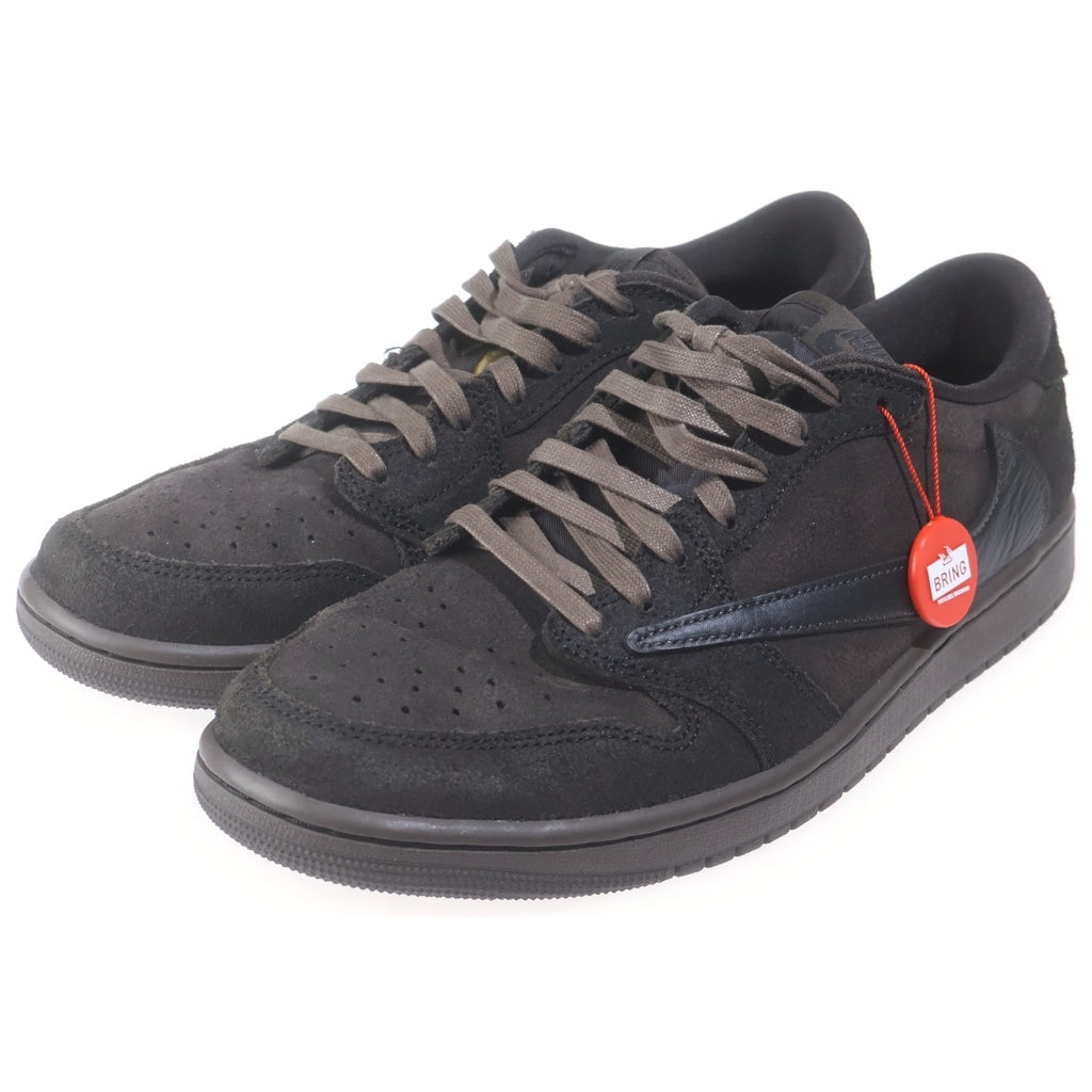 NIKE(ナイキ) ×TRAVIS SCOTT AIR JORDAN 1 LOW OG SP VELVET BROWN トラヴィススコット エアジョーダン 1 ベルベット ローカットスニーカー US11/29cm DM7866-202