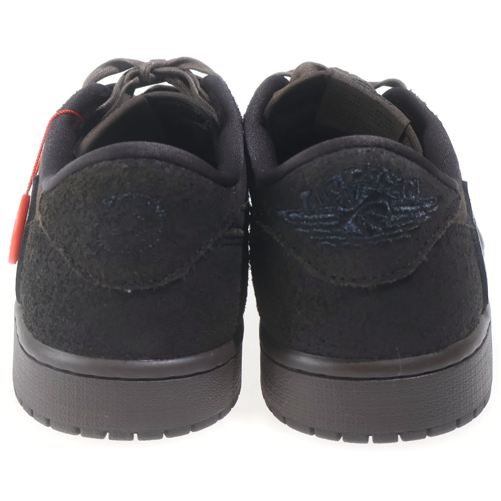 NIKE(ナイキ) ×TRAVIS SCOTT AIR JORDAN 1 LOW OG SP VELVET BROWN トラヴィススコット エアジョーダン 1 ベルベット ローカットスニーカー US11/29cm DM7866-202