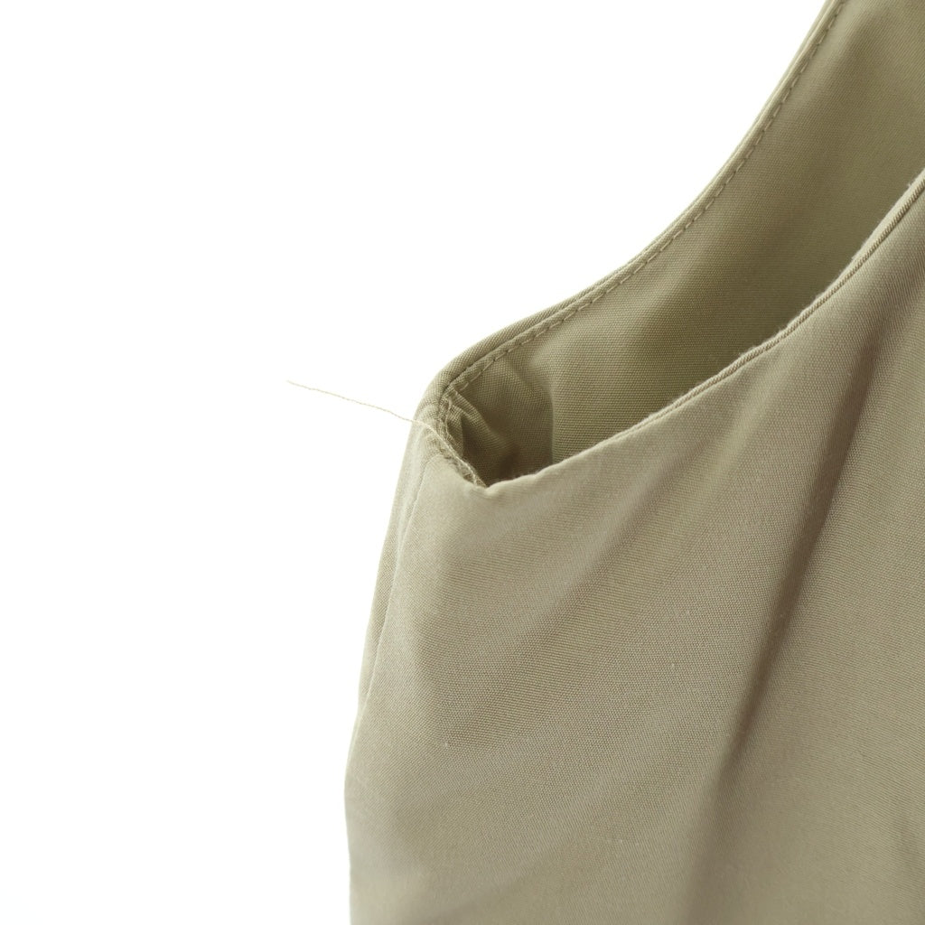 A BATHING APE(アベイシングエイプ) LOOSE FIT DOWN VEST ロゴ刺繍 ルーズフィット ダウンベスト ベージュ 001LJH701007J