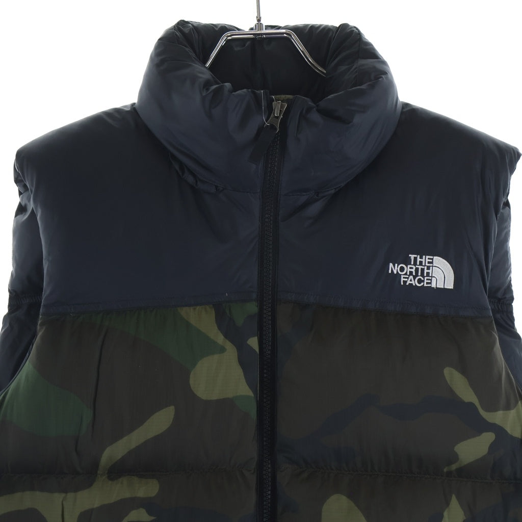 THE NORTH FACE(ザノースフェイス) NV NUPTSE VEST ヌプシ カモフラ ダウンベスト カーキ/ブラック ND91409