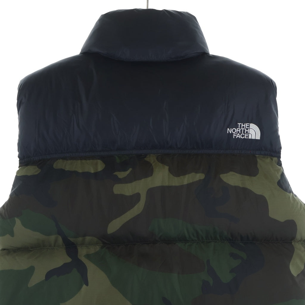 THE NORTH FACE(ザノースフェイス) NV NUPTSE VEST ヌプシ カモフラ ダウンベスト カーキ/ブラック ND91409