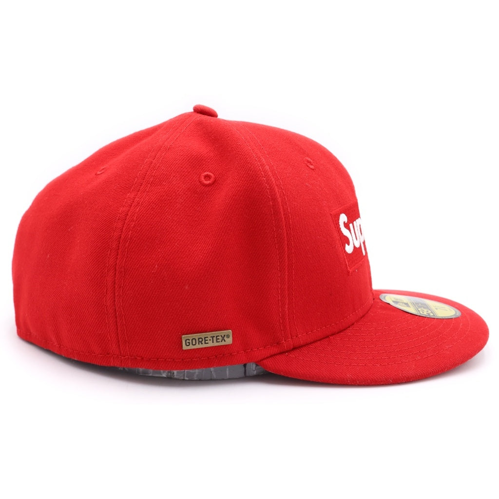 SUPREME(シュプリーム) 13AW ×NEW ERA Gore-tex Box Logo Cap ニューエラ ゴアテックス ボックスロゴ 6パネル ベースボールキャップ 帽子 レッド