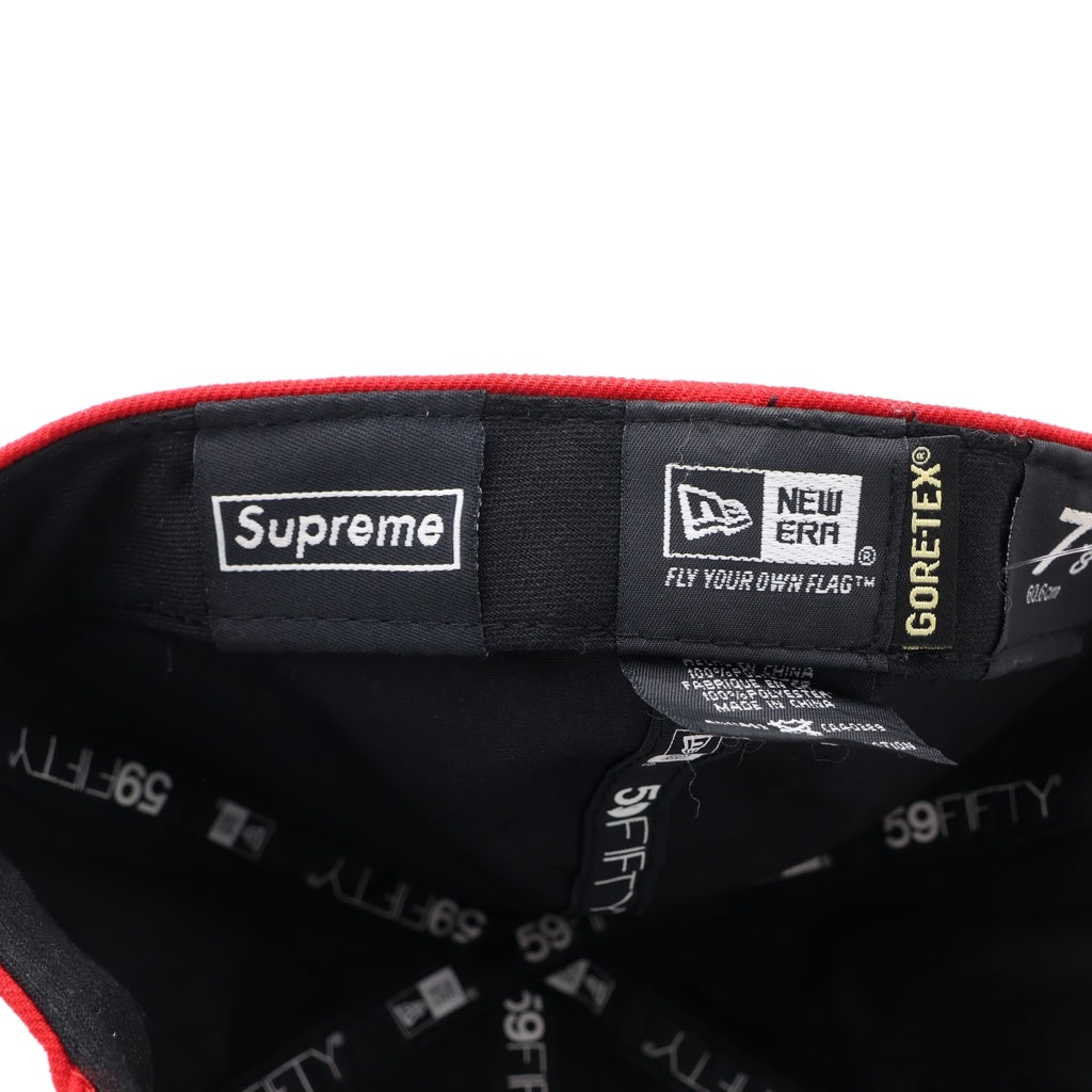 SUPREME(シュプリーム) 13AW ×NEW ERA Gore-tex Box Logo Cap ニューエラ ゴアテックス ボックスロゴ 6パネル ベースボールキャップ 帽子 レッド
