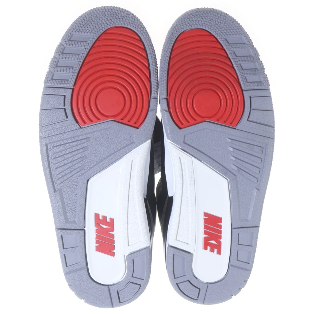NIKE(ナイキ) AIR JORDAN3 RETRO BLACK CEMENT エアジョーダン3 レトロ ブラックセメント ハイカットスニーカー ブラック/グレー US7/25cm DN3707-010 レディース