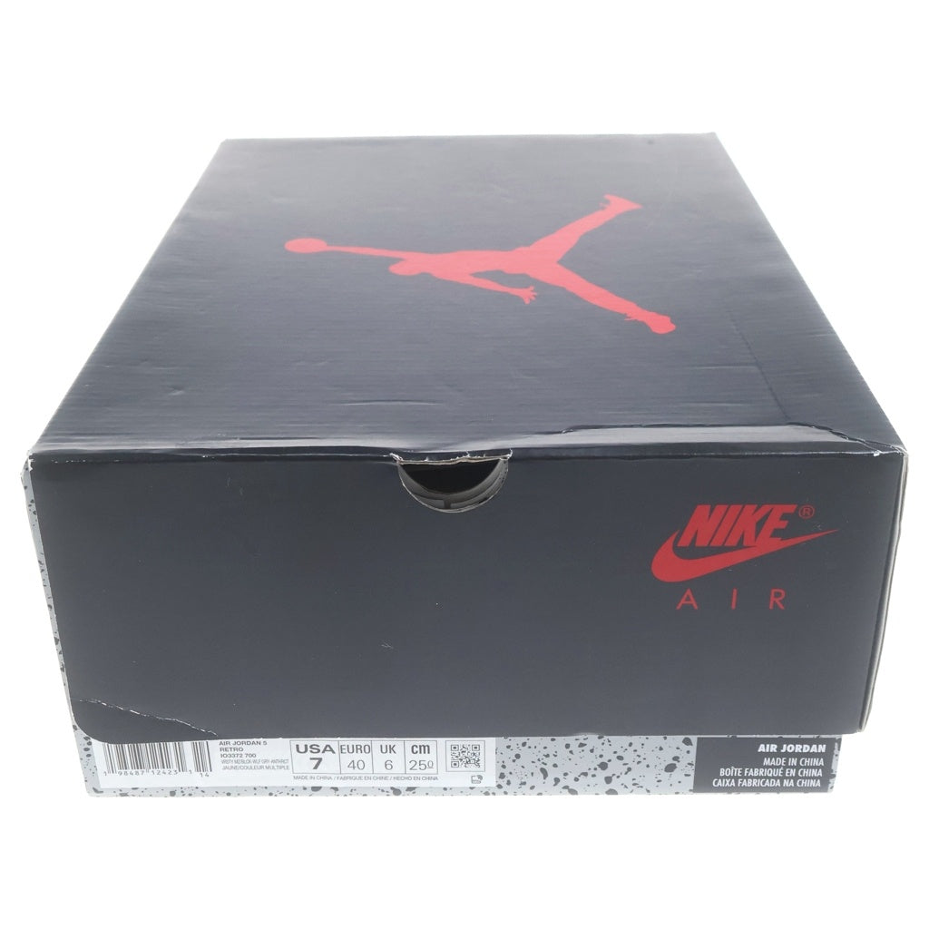NIKE(ナイキ) AIR JORDAN 5 RETRO TOKYO 23 エアジョーダン5 レトロ 東京23 ハイカットスニーカー イエロー US7/25cm IO3372-700 レディース