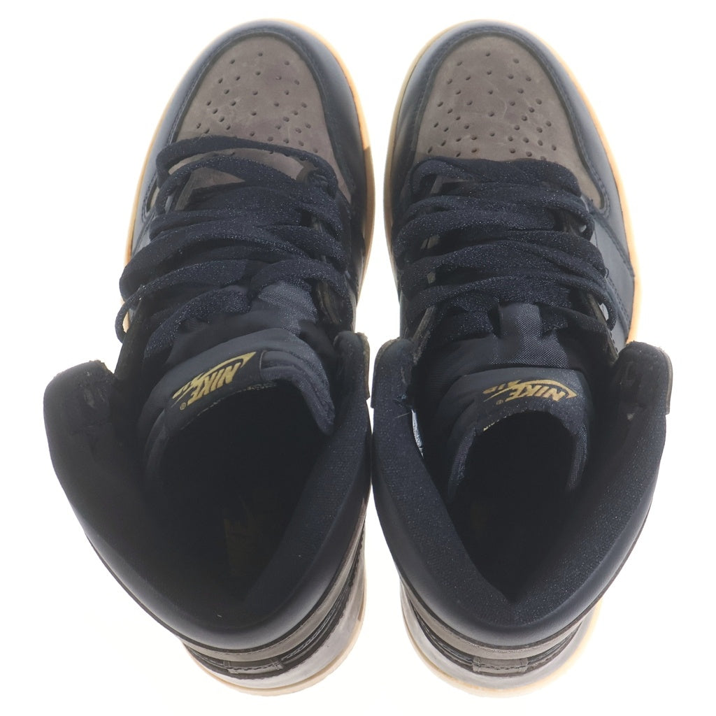 NIKE(ナイキ) AIR JORDAN 1 RETRO HIGH OG PALOMINO エアジョーダン1 レトロ パロミノ ハイカットスニーカー レディース ブラウン/ブラック US6.5/24.5cm DZ5485-020