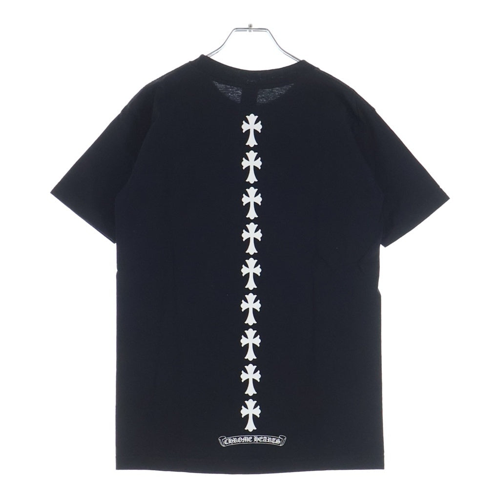 CHROME HEARTS(クロムハーツ) CH T-SHIRT TIRE TRACK トリプルクロス バックタイヤトラックライン クルーネック 半袖Tシャツ カットソー ブラック