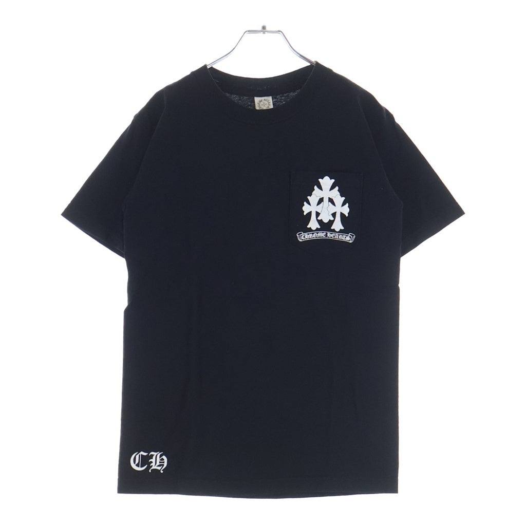 CHROME HEARTS(クロムハーツ) CH T-SHIRT TIRE TRACK トリプルクロス バックタイヤトラックライン クルーネック 半袖Tシャツ カットソー ブラック