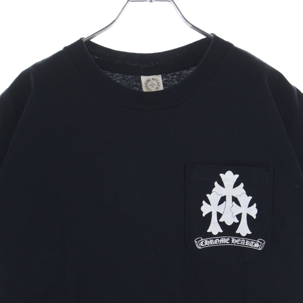 CHROME HEARTS(クロムハーツ) CH T-SHIRT TIRE TRACK トリプルクロス バックタイヤトラックライン クルーネック 半袖Tシャツ カットソー ブラック