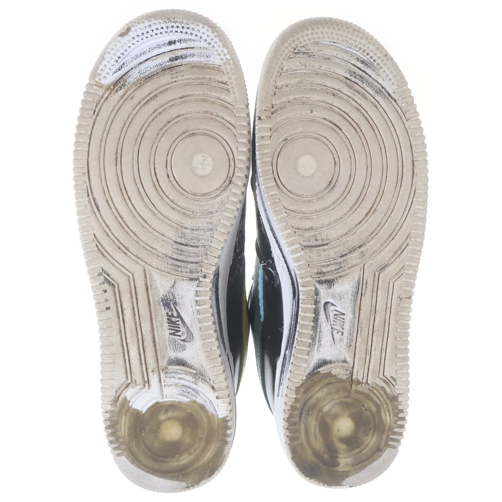 NIKE(ナイキ) ×PEACEMINUSONE AIR FORCE 1 07 ピースマイナスワン パノライズ エアフォース1 ローカットスニーカー US9/27cm ブラック AQ3692‐004