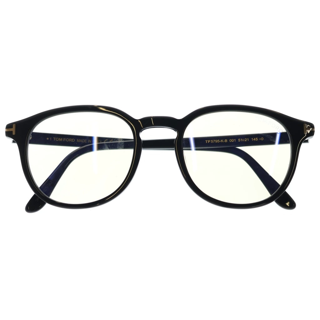 TOM FORD トムフォード TF5795-K-B アジアンフィット ウェリントンフレーム クリアレンズ サングラス メガネ ブラック TOM FORD(トムフォード) TF5795-K-B アジアンフィット ウェリントン