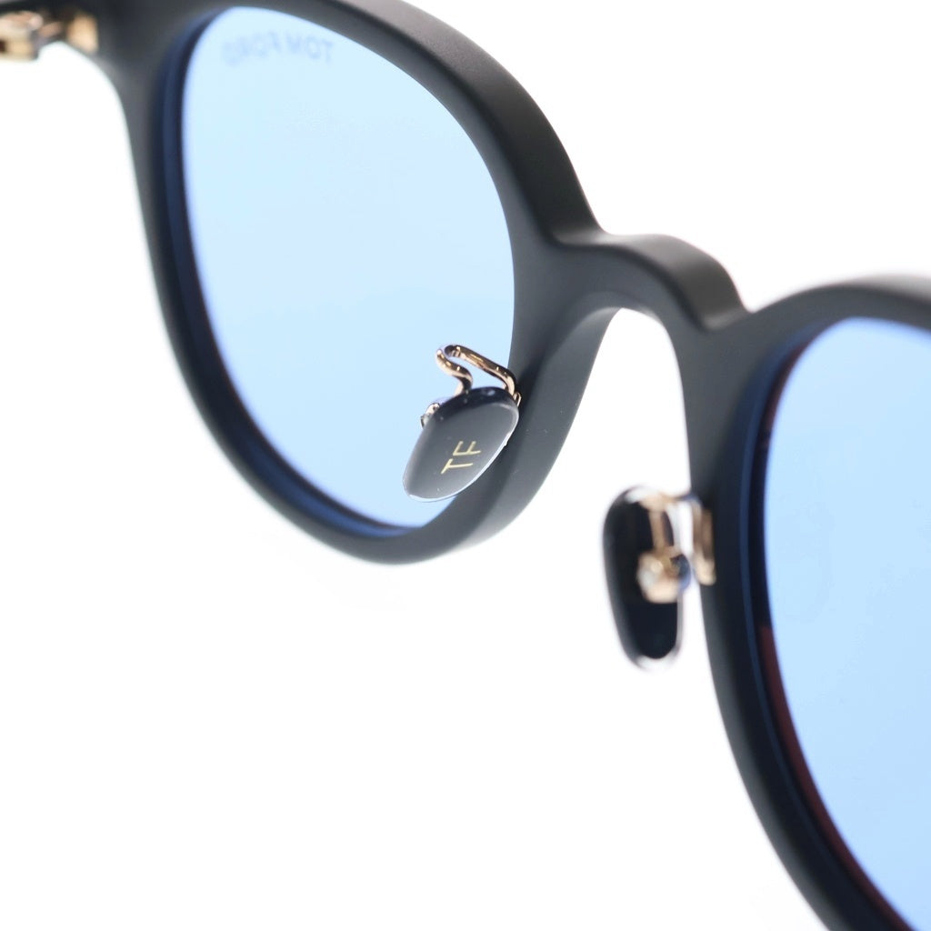 TOM FORD(トムフォード) TF977-D アジアンフィット ウェリントンフレーム カラーレンズ サングラス メガネ ブラック/ブルー