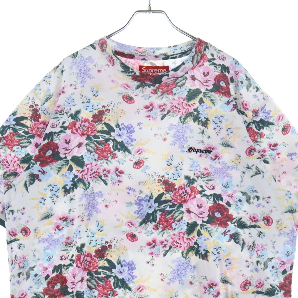 SUPREME(シュプリーム) 26SS Washed Top Floral ウォッシュド トップ フローラル ロゴ刺繍 クルーネック半袖Tシャツ カットソー マルチカラー