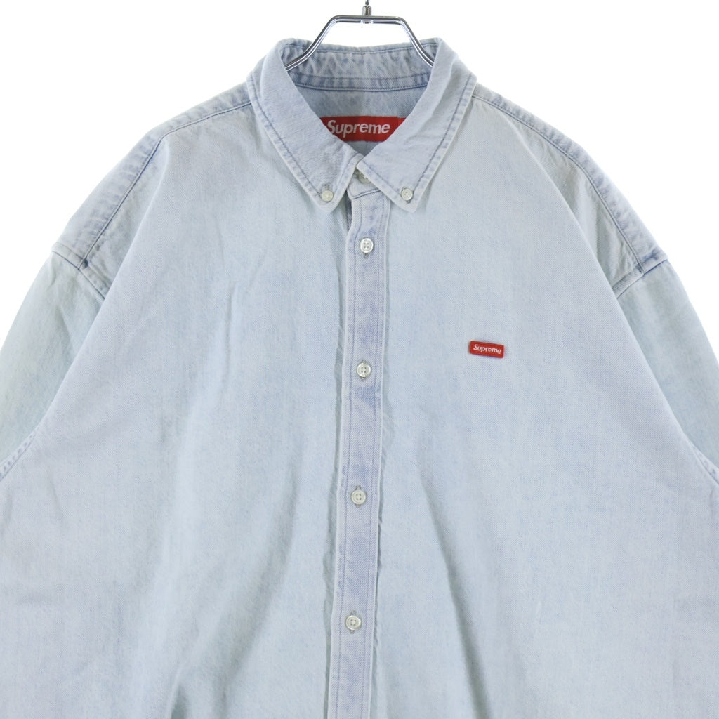 SUPREME(シュプリーム) 26SS Small Box Denim Shirt スモールボックスロゴ 長袖デニムシャツ ライトインディゴ