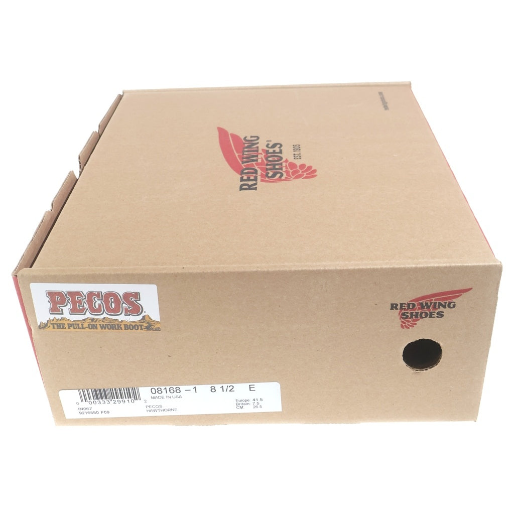 RED WING(レッド ウイング) 9-inch Pecos 9インチ ペコス ウエスタンブーツ シューズ ベージュ US8.5/26.5cm 8168
