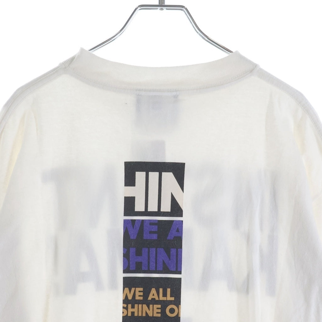 SAINT MICHAEL(セントマイケル) 26SS JL_SS T-SHIRT INSTANT KARMA ジョンレノン インスタントカルマ 両面プリントTシャツ 半袖クルーネックカットソー ホワイト SM-MK8-0000-C26