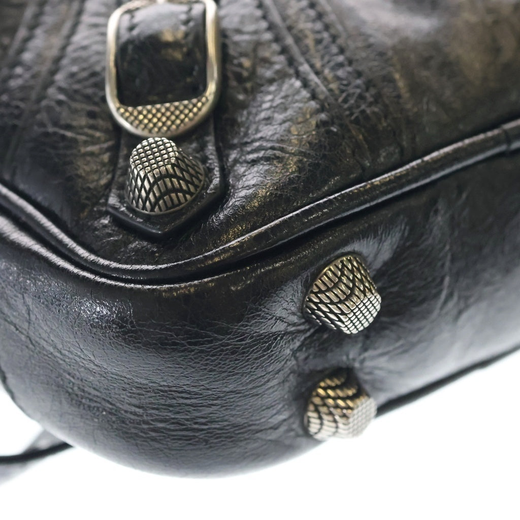 BALENCIAGA(バレンシアガ) LE CAGOLE ル カゴール アリーナラムスキン クロスボディバッグ レザーショルダーバッグ ブラック 719065
