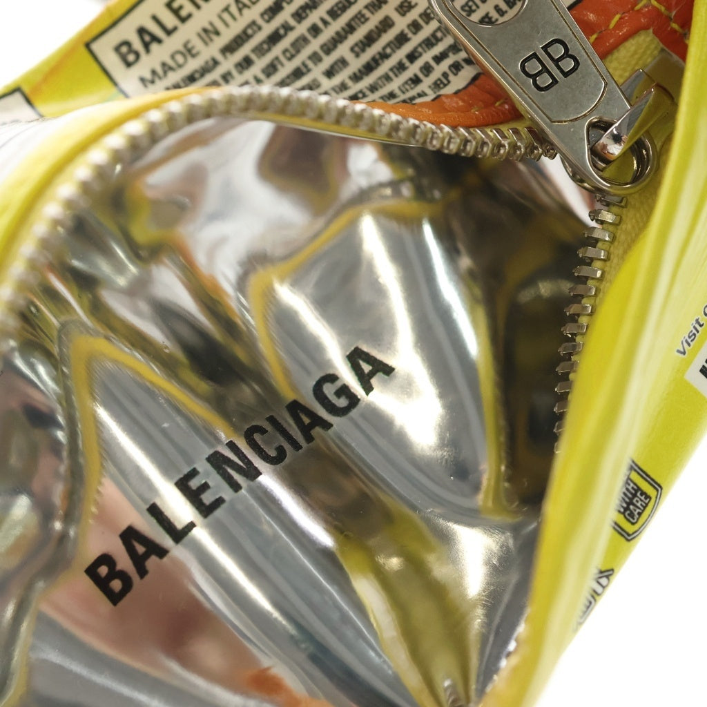 BALENCIAGA(バレンシアガ) KEYRING SNACK POUCH キーリングチャーム スナックポーチ イエロー 847507 2AB63