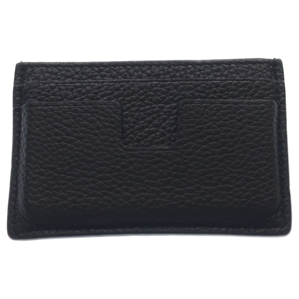 TOM FORD(トムフォード) T LINE カーフスキン レザーカードホルダー カードケース 名刺入れ ブラウン 122Y0232 LCL158S