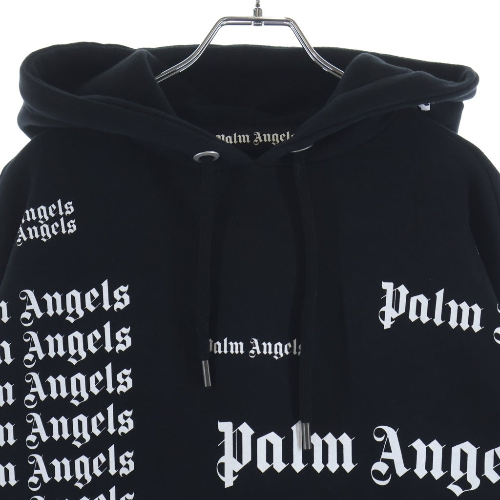 Palm Angels(パームエンジェルス) ULTRA LOGO HOODIE ウルトラ フロントポケット ロゴプリント フーディー パーカー ブラック PMBB036C99FLE002