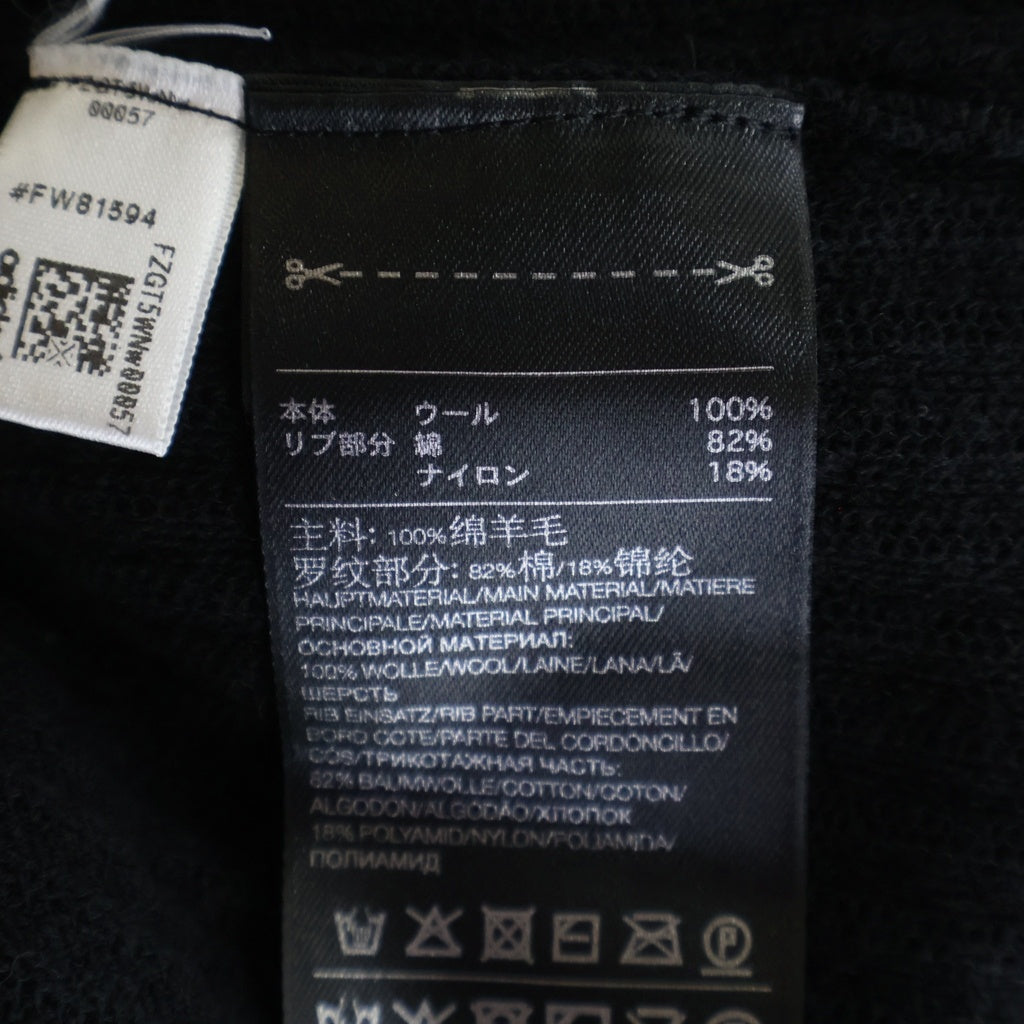 Y-3(ワイスリー) 20SS U TECH KNIT CARDIGAN バックロゴ刺繍 テック ニット カーディガン ブラック FJ0380