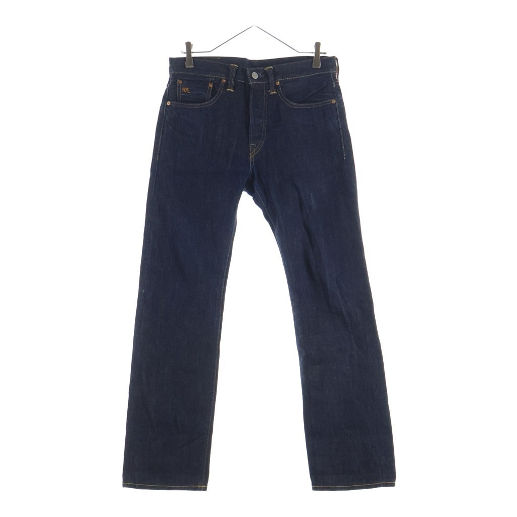 RRL(ダブルアールエル) STRAIGHT LEG ONCE WASHED 3 CUT USA製 1ウォッシュ ストレート デニムパンツ ジーンズ インディゴ R41RB03