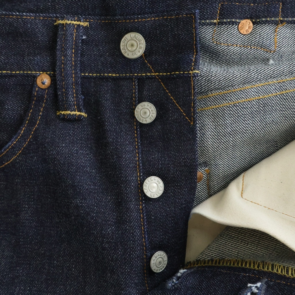 RRL(ダブルアールエル) 1936 BUCKLE BACK DENIM PANT USA製 バックルバック デニムパンツ ジーンズ インディゴ R41RB01