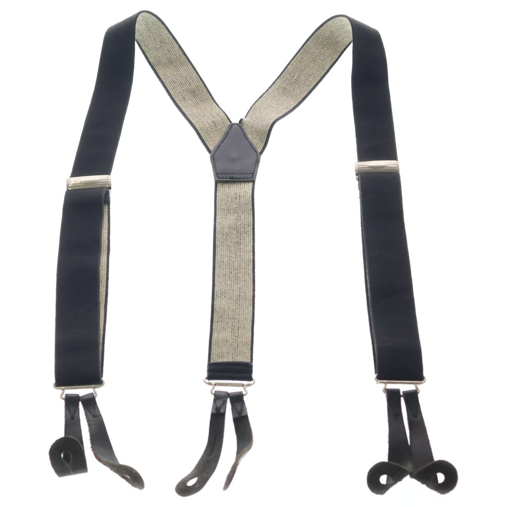RRL(ダブルアールエル) SOLID BRASS SUSPENDER ストレッチ加工 ソリッドブラス サスペンダー ブラック