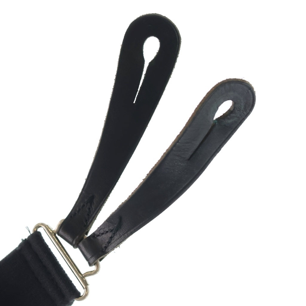 RRL(ダブルアールエル) SOLID BRASS SUSPENDER ストレッチ加工 ソリッドブラス サスペンダー ブラック