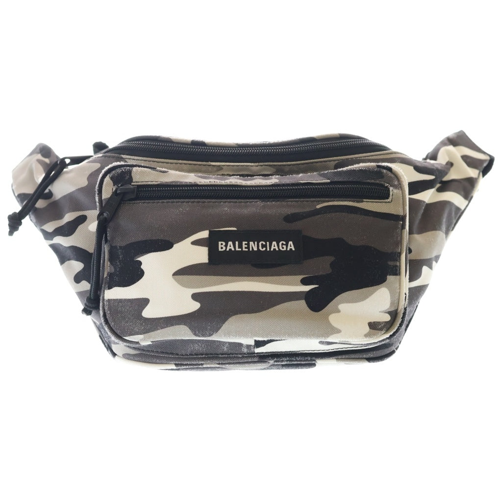 BALENCIAGA バレンシアガ EXPLORER エクスプローラー カモフラージュ ベルトバッグ グレー 482389 BALENCIAGA(バレンシアガ) EXPLORER エクスプローラー カモフラージュ