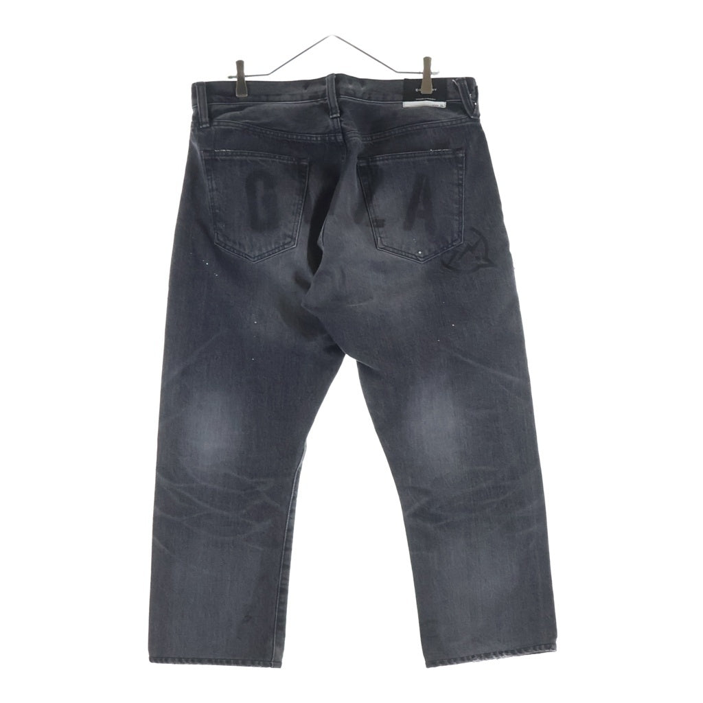 DENIM BY VANQUISH & FRAGMENT(デニムバイヴァンキッシュアンドフラグメント) FIVE YEARS WASH WIDE STRAIGHT DENIM PANTS 日本製 ウォッシュ ワイド ストレート デニムパンツ ブラック VFP1060