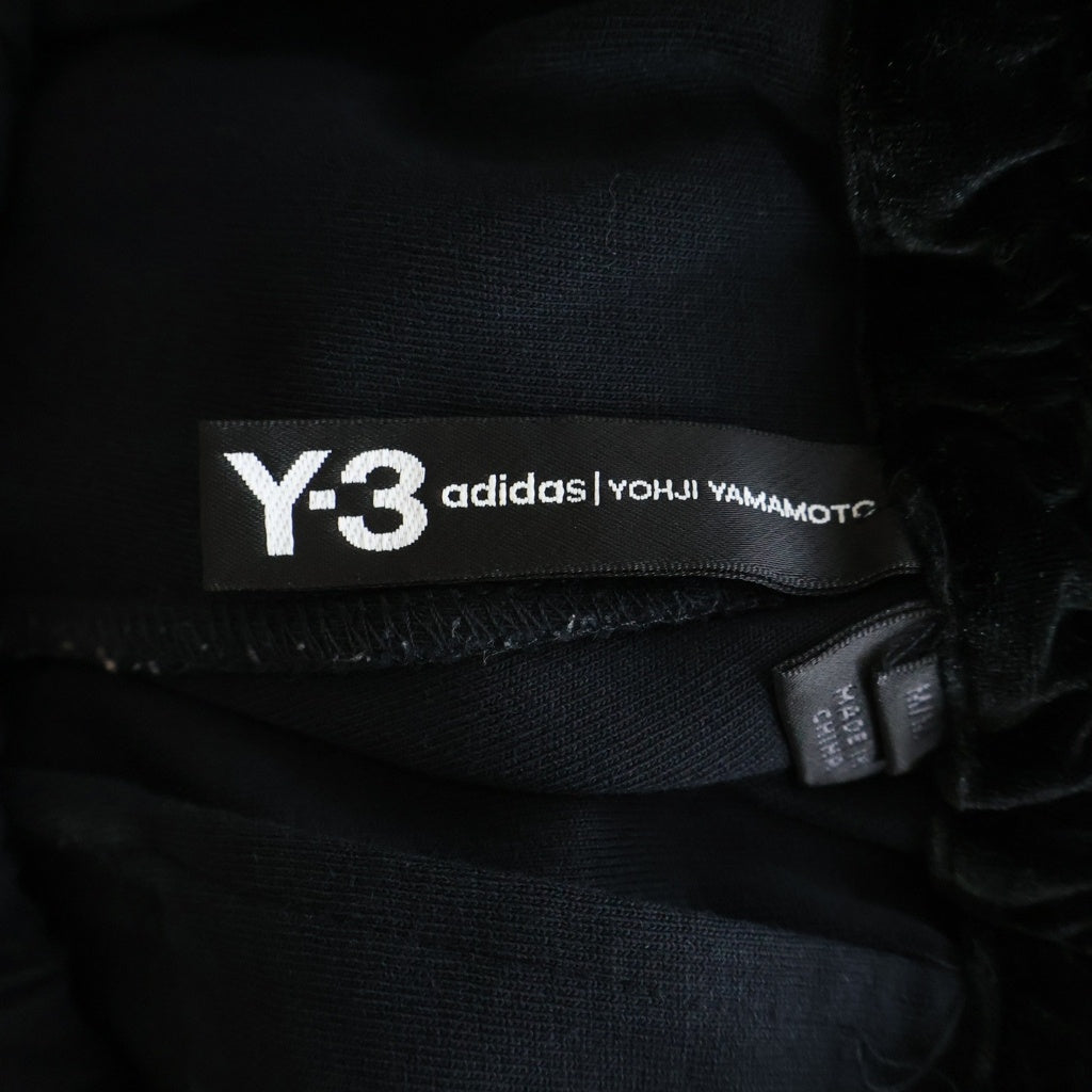 Y-3(ワイスリー) 18AW 3-STRIPES SELVEDGE MATTE TRACK PANTS スリーストライプス セルビッジ マット ドローストリング コットン トラックパンツ ブラック DP0545-1AX001