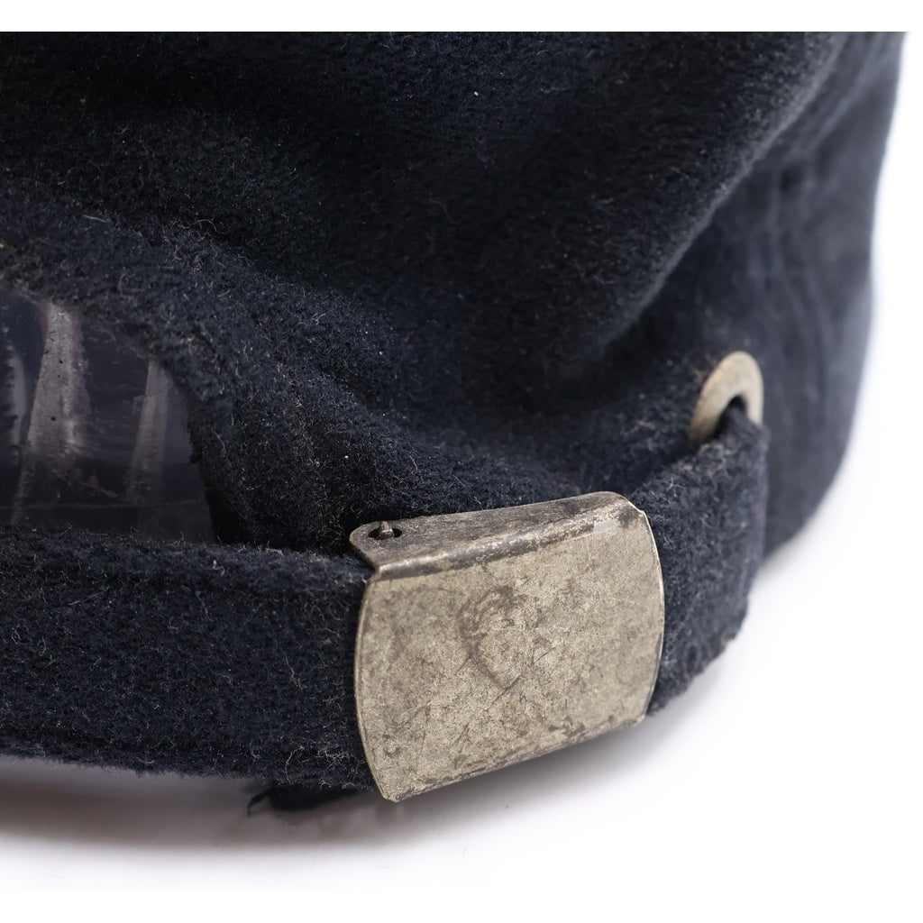 BALMAIN(バルマン) ポリエステル コットン ロゴプリント 6パネル ベースボールキャップ 帽子 ブラック XA000B016