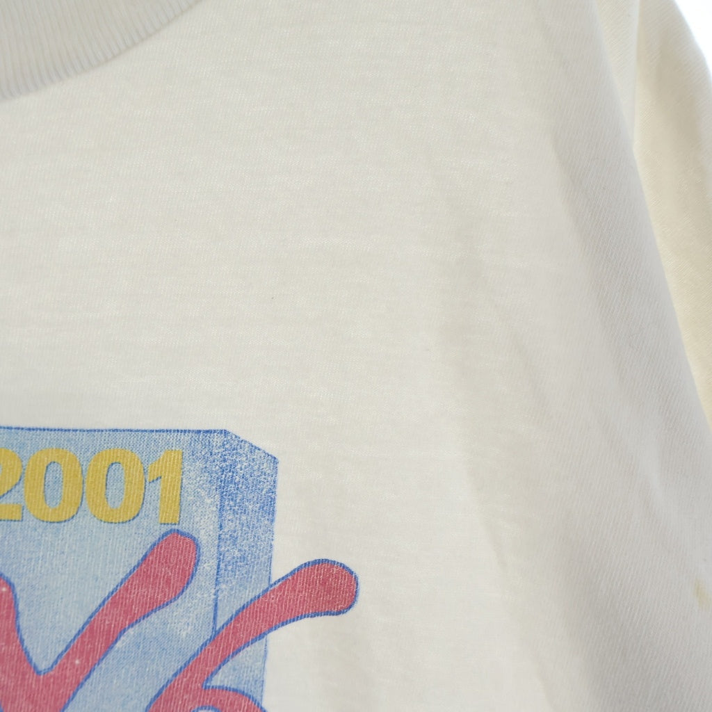 SAINT MICHAEL(セントマイケル) ×SEAN WOTHERSPOON ASTRO SW SS TEE ショーンウェザースプーン アストロ ヴィンテージ加工クルーネック半袖Tシャツ カットソー ホワイト SM-HR8-0000-C21