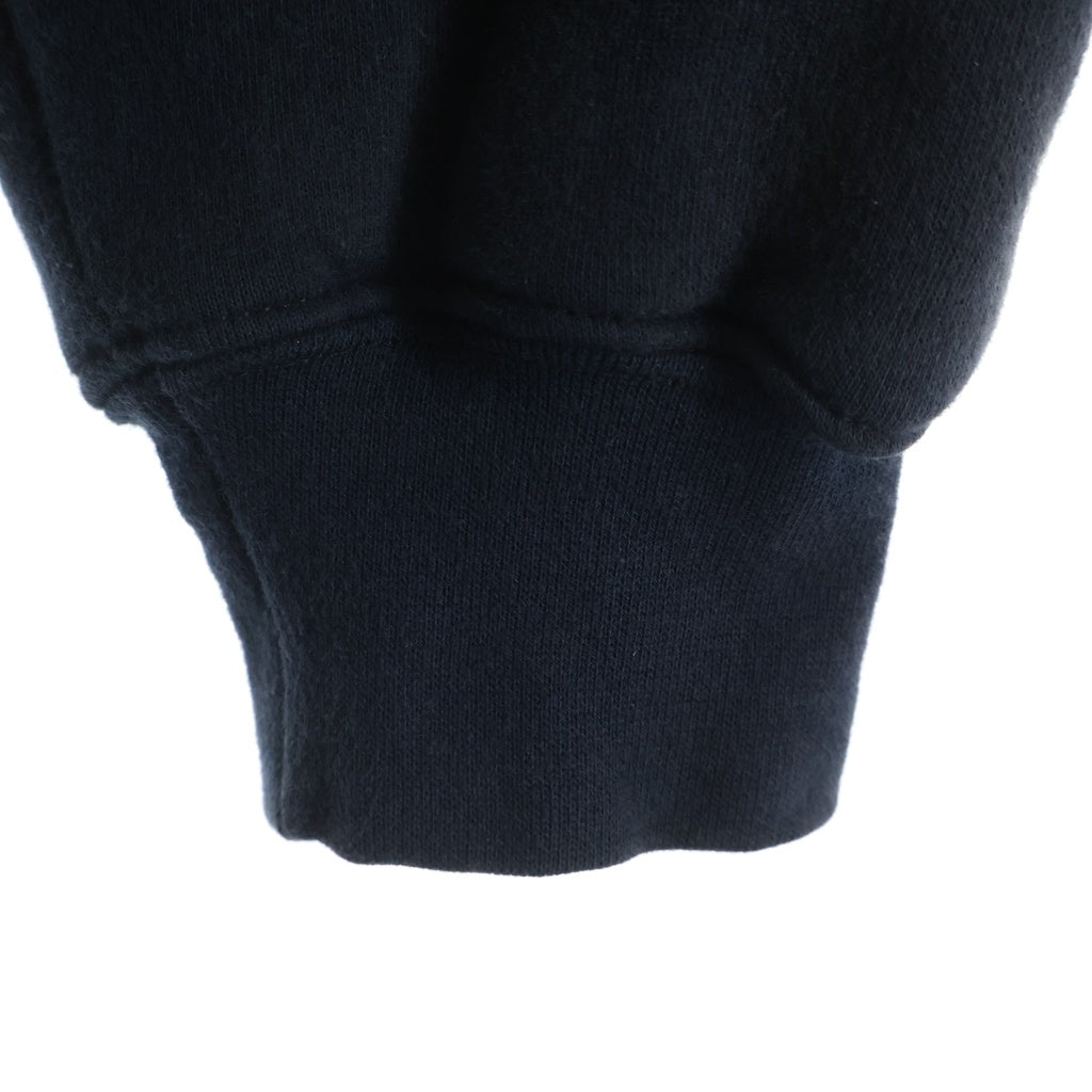CHROME HEARTS(クロムハーツ) OLD BACK FLARE バックフレア スクロールラベルプリント裏地サーマル ダガージップアップパーカー フーディ ブラック