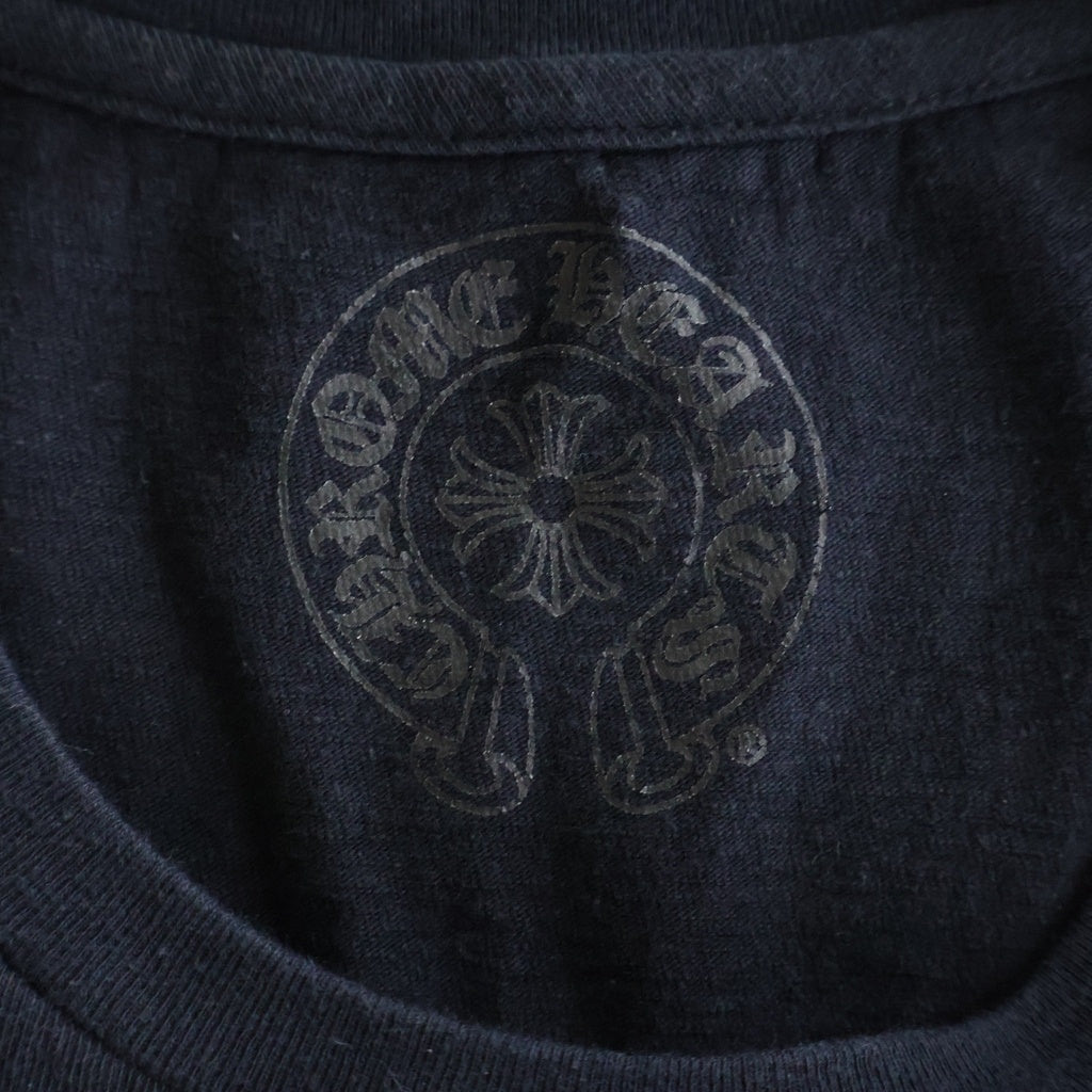 CHROME HEARTS(クロムハーツ) OLD CROSS PATCH POCKET TEE クロスパッチ ポケット付き クルーネック半袖Tシャツ ブラック