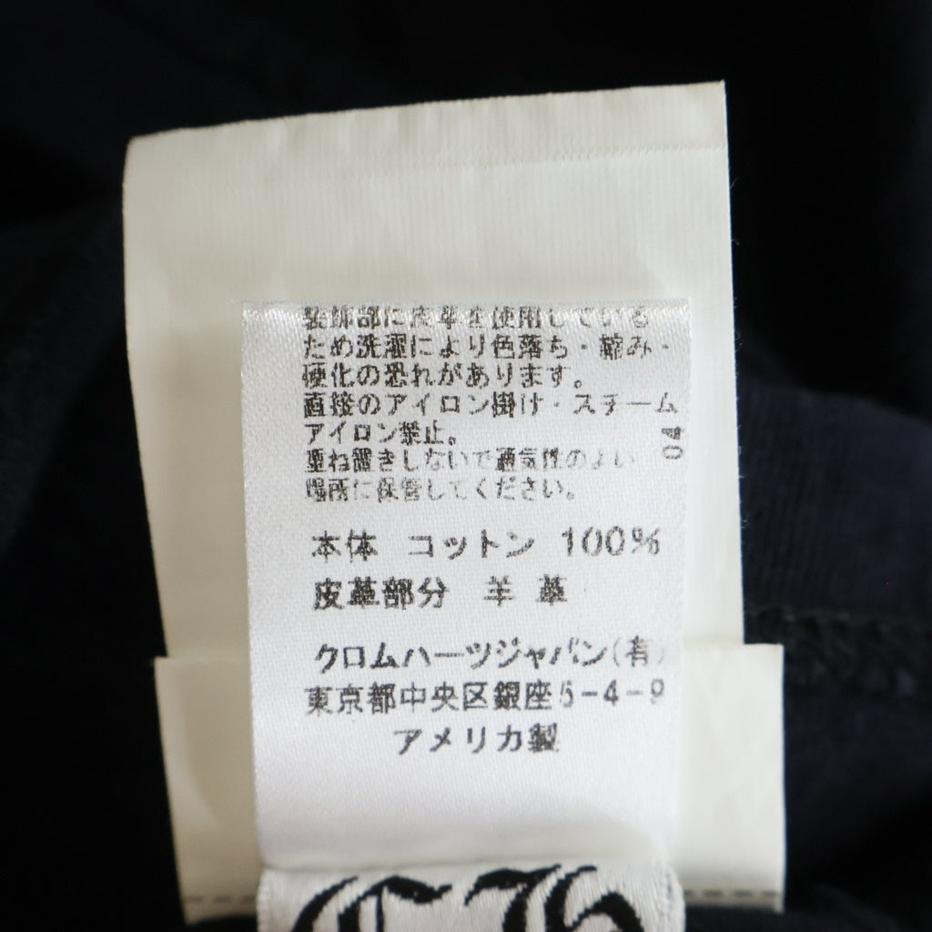 CHROME HEARTS(クロムハーツ) OLD CROSS PATCH POCKET TEE クロスパッチ ポケット付き クルーネック半袖Tシャツ ブラック