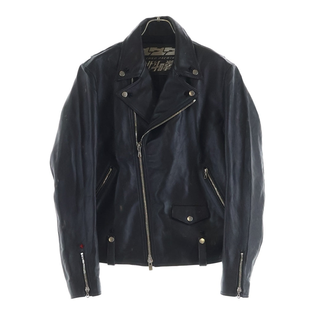NO BRAND(ノーブランド) Sammy サミー 20着限定 50周年記念 パチンコ パチスロ 北斗の拳 レザー ダブルライダース ジャケット ブラウン