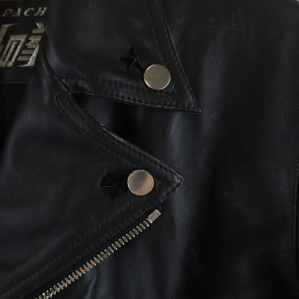 NO BRAND(ノーブランド) Sammy サミー 20着限定 50周年記念 パチンコ パチスロ 北斗の拳 レザー ダブルライダース ジャケット ブラウン