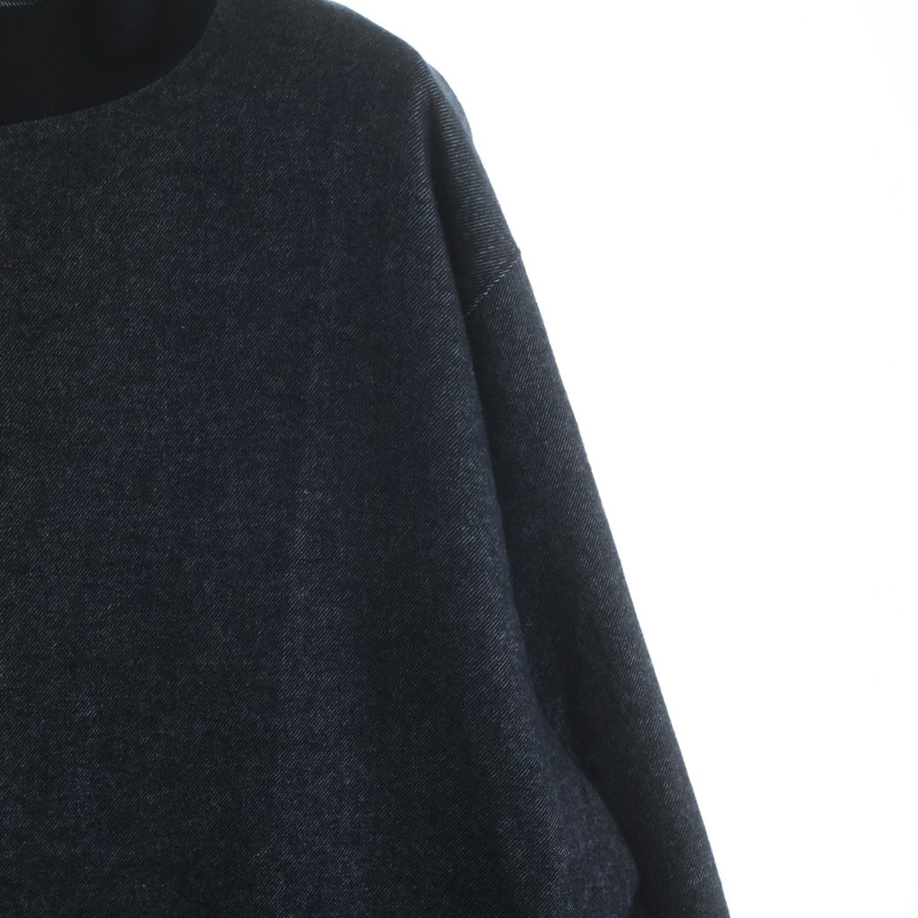 m's braque(エムズ ブラック) TURTLENECK FRENCH CUFFS SHIRT タートルネックフレンチ カフスシャツ セーター ブラック 252907