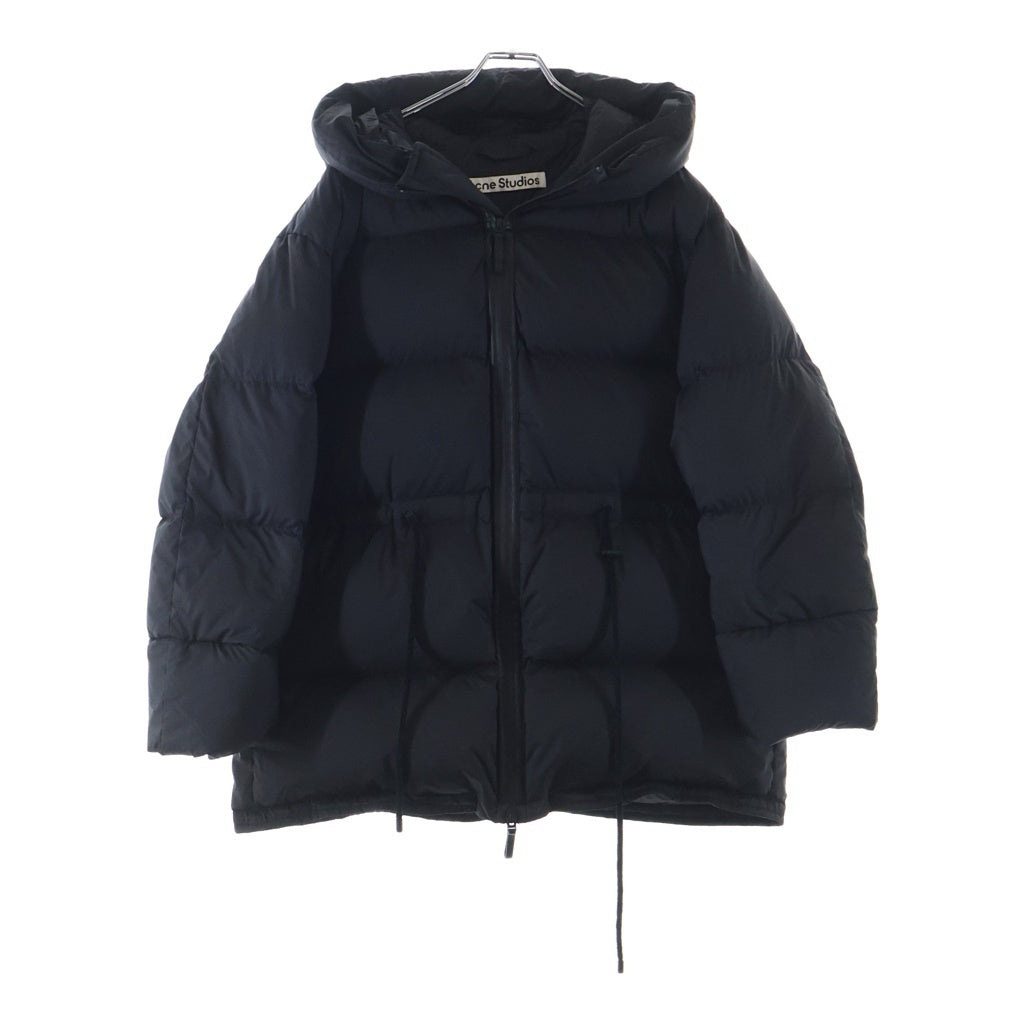 Acne Studios(アクネ ストゥディオズ) 22AW HOODED PUFFER JACKET MUSHROOM マッスルーム ナイロン パフ フーデッド ジップアップ ダウンジャケット ブラック A90471