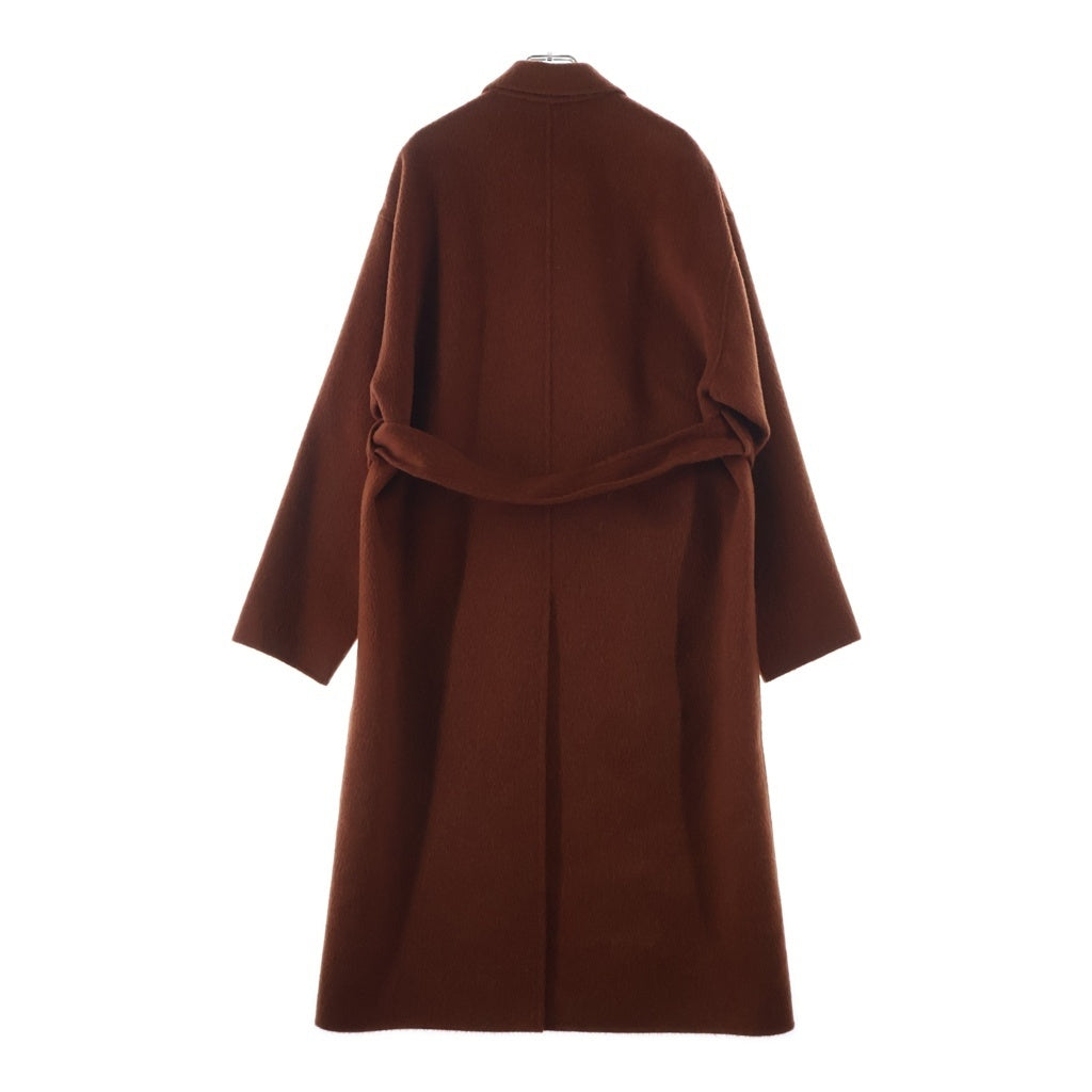 Acne Studios(アクネ ストゥディオズ) OWANNE DOUBLE オワンヌ ウール 4B ダブル ベルテッド ロングコート ジャケット オレンジ A90312