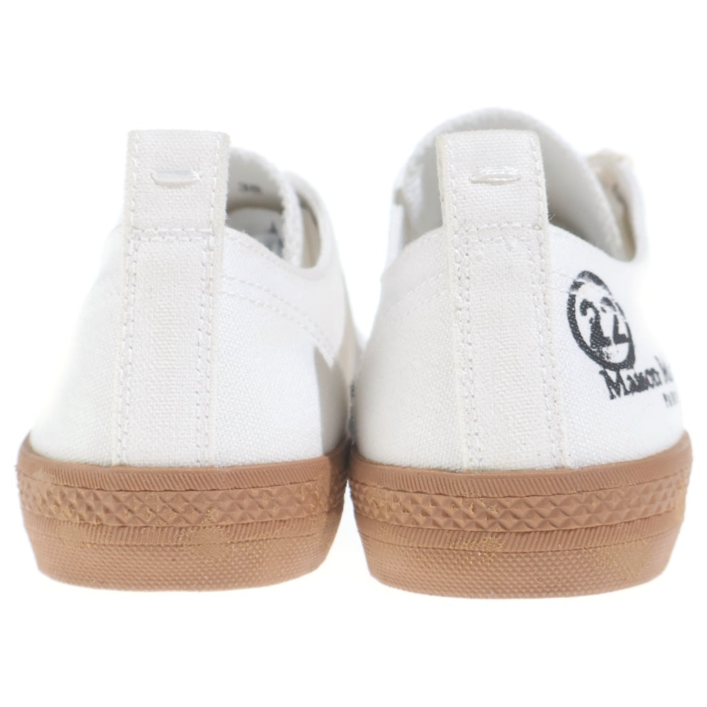 Maison Martin Margiela(メゾンマルタンマルジェラ) 21SS キャンバス ユーズド加工 ローカットスニーカー レディース ホワイト S39WS0092