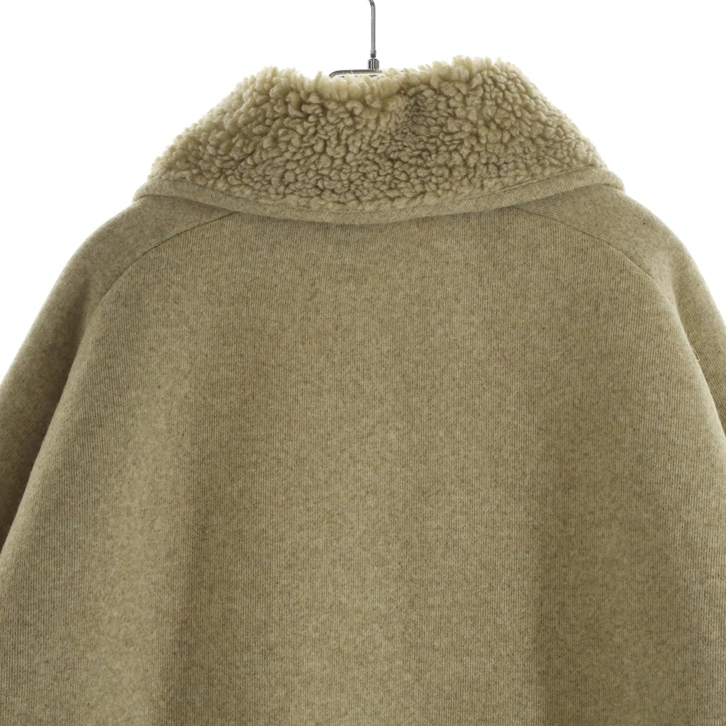 miumiu(ミュウミュウ) 25AW COTTON FLEECE ZIPPER BLOUSON JACKET コットンフリース ジッパーブルゾンジャケット レディース ベージュ ML1369