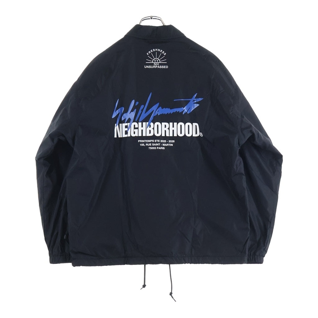 NEIGHBORHOOD(ネイバーフッド) 25AW ×Yohji Yamamoto POUR HOMME WINDBREAKER JACKET ヨウジオヤマモトプールオム 両面プリント ウィンドブレーカー コーチジャケット 252SPYYN-JKM01S